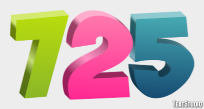 725 Text Effect