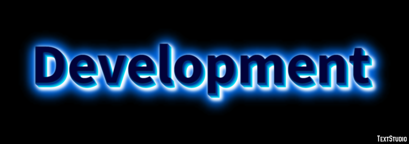 Development Эффект текста