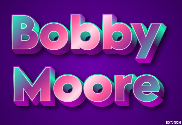 Bobby Moore Text Effect