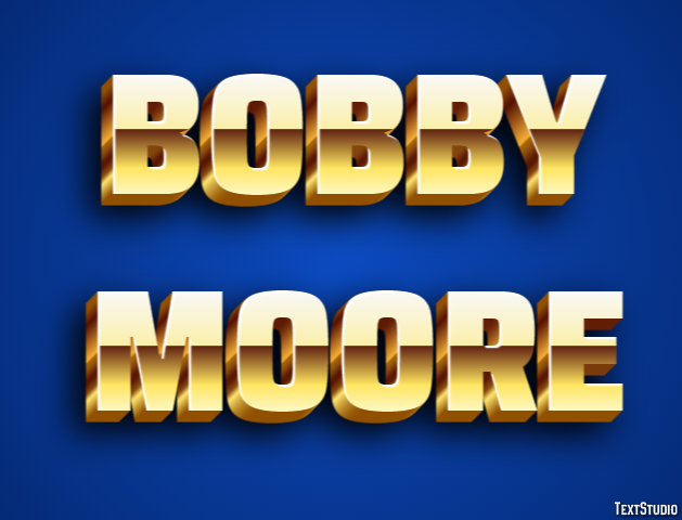 Bobby Moore Efecto de Texto