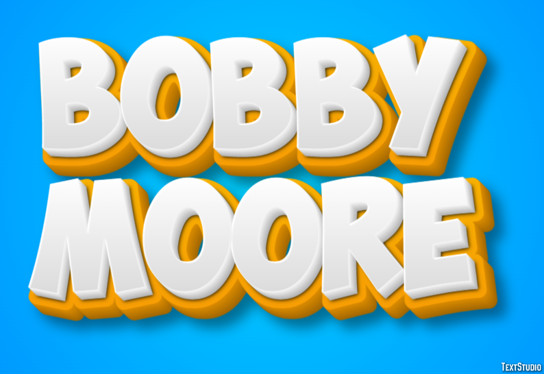 Bobby Moore Efecto de Texto