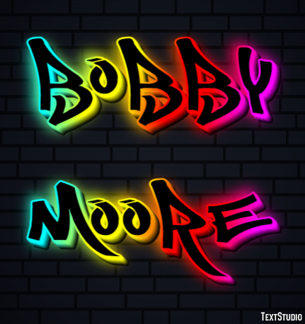 Bobby Moore Efecto de Texto