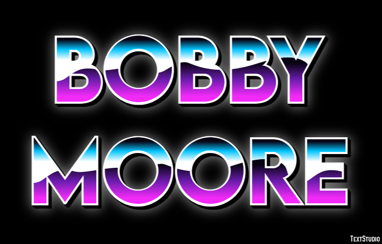 Bobby Moore Efeito de texto