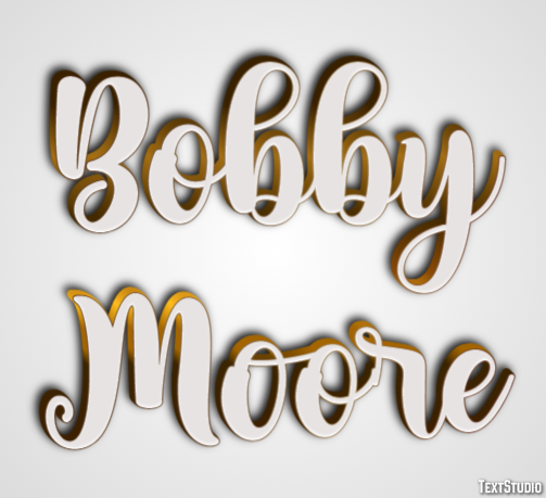 Bobby Moore Efecto de Texto