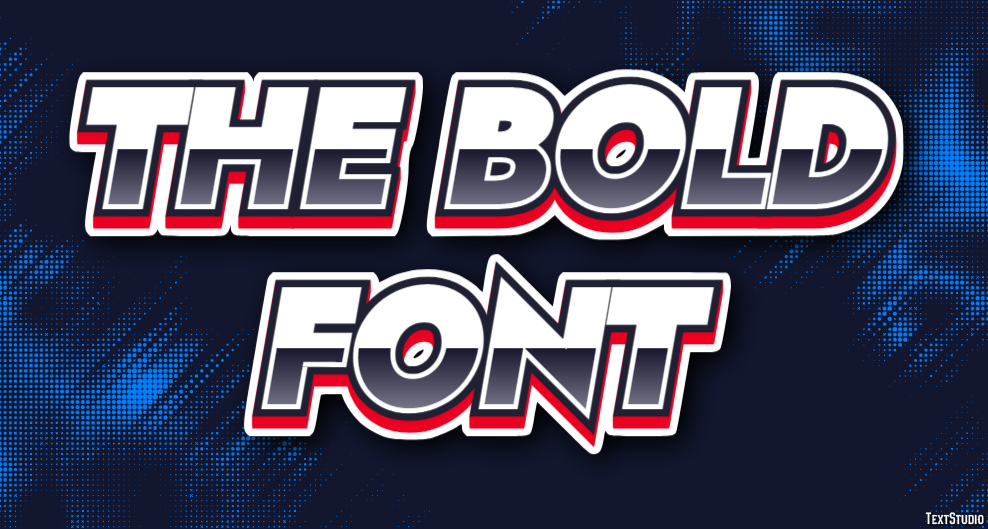 The Bold Font Text Effect