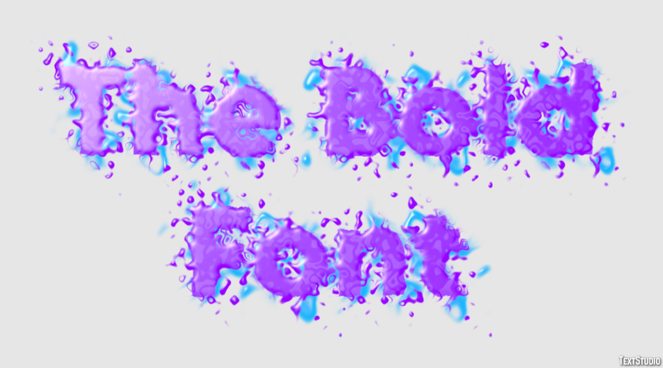 The Bold Font テキスト効果