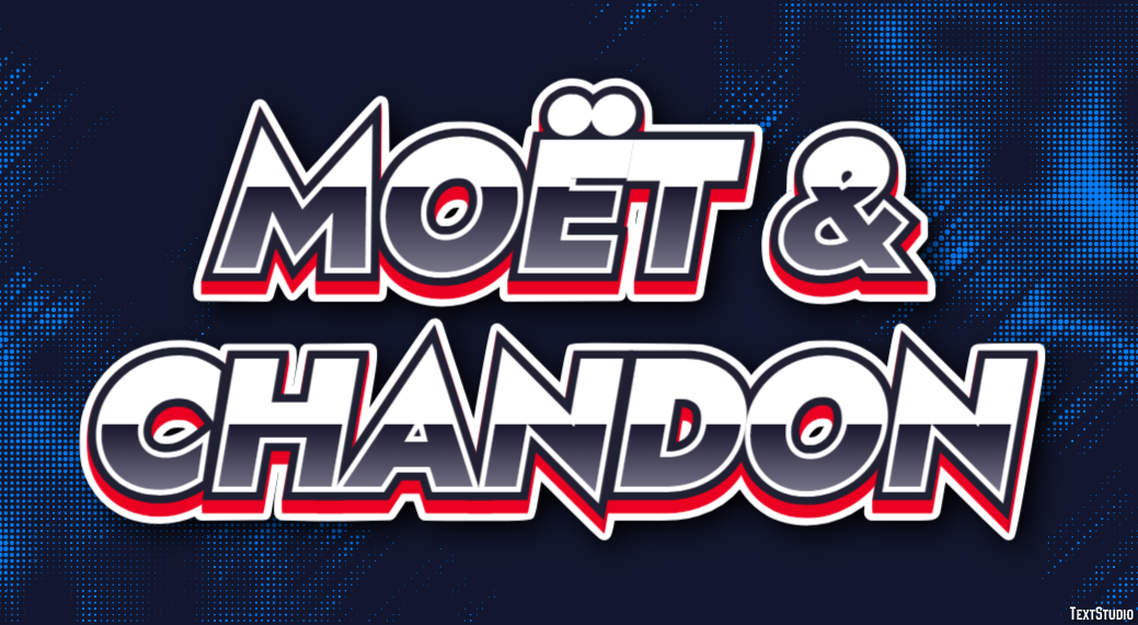 Moët & Chandon Texteffekt