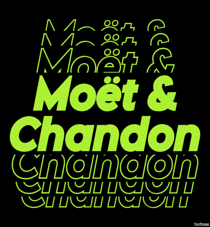 Moët & Chandon Tekst Effect