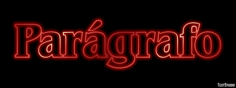 Parágrafo Effetto testo