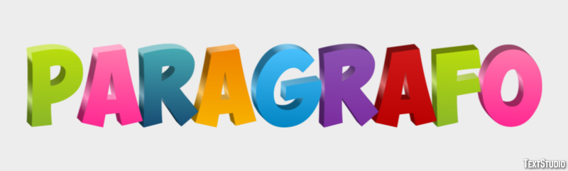 Parágrafo Effetto testo