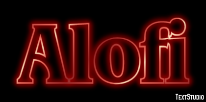 Alofi Efekt tekstowy