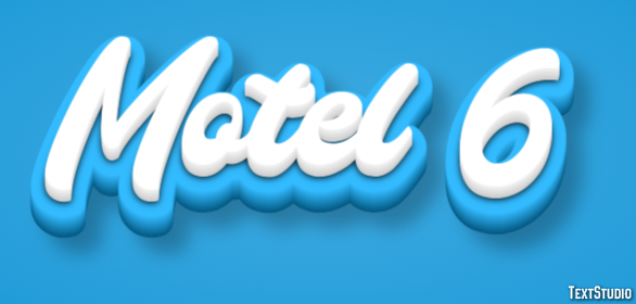Motel 6 Efeito de texto