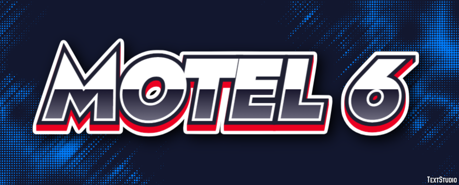 Motel 6 Efeito de texto