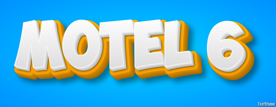 Motel 6 Efeito de texto
