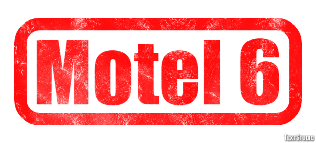 Motel 6 テキスト効果