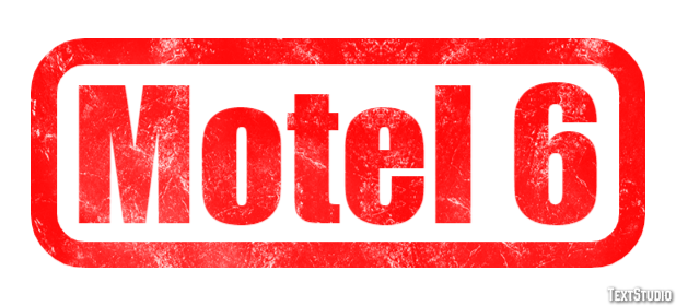 Motel 6 Efeito de texto