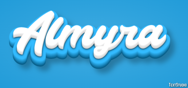 Almyra Efeito de texto