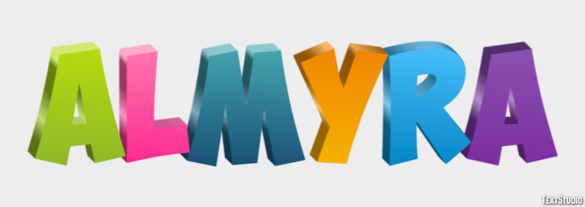 Almyra Text effect