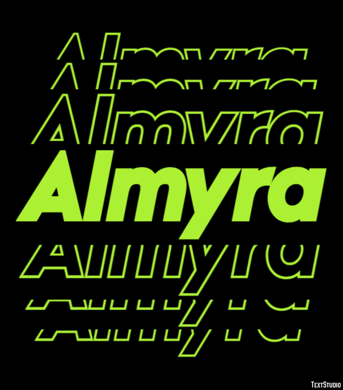 Almyra Text Effect