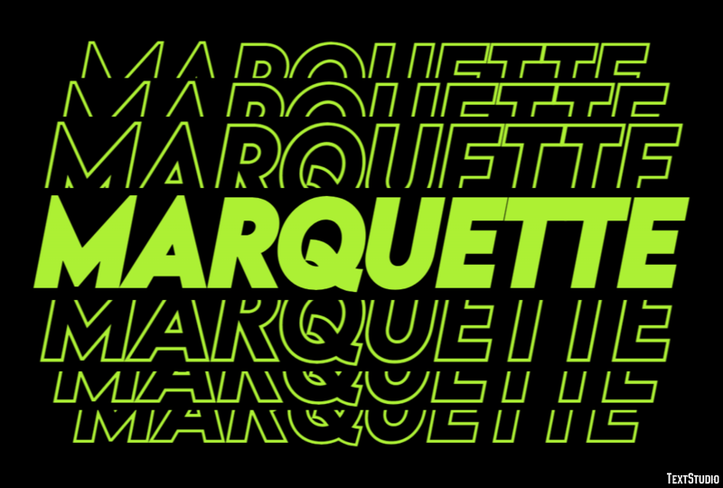 Marquette テキスト効果