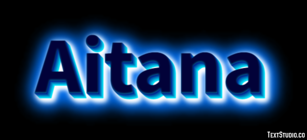 Aitana Efecto de Texto