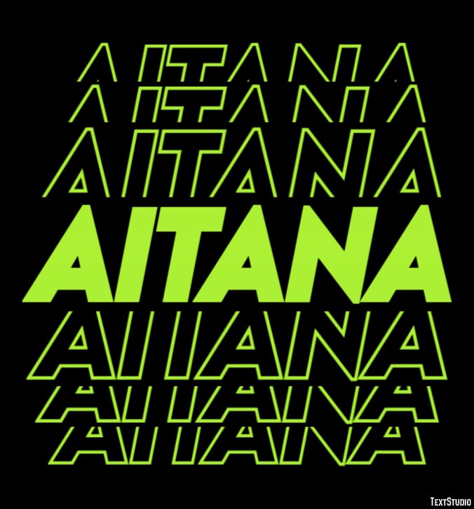 Aitana Efecto de Texto