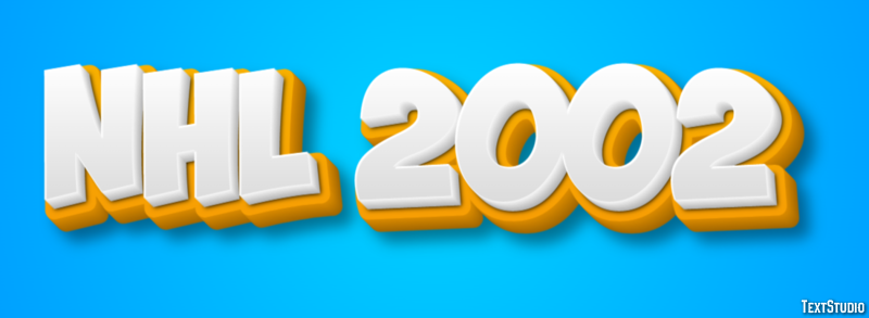 NHL 2002 Text Effect