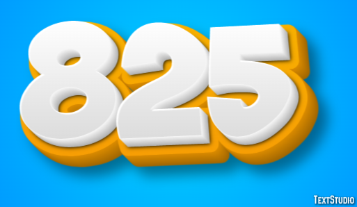 825 テキスト効果