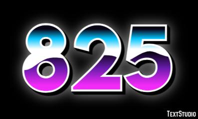 825 テキスト効果