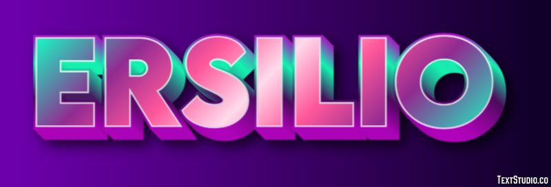 Ersilio Effetto testo