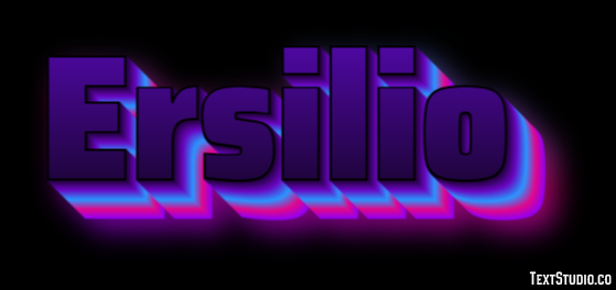 Ersilio Effetto testo