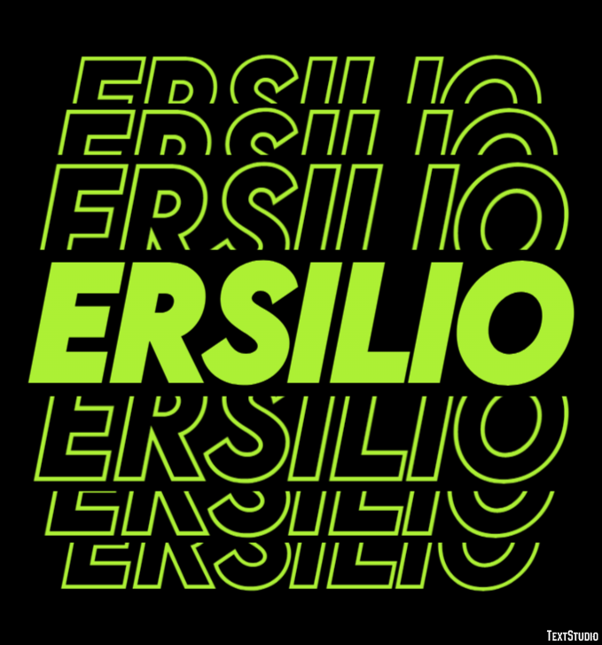 Ersilio Effetto testo