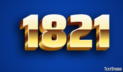 1821 Effetto testo