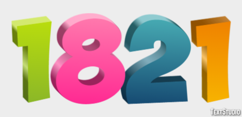 1821 Effetto testo