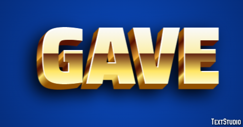 Gave Text Effect