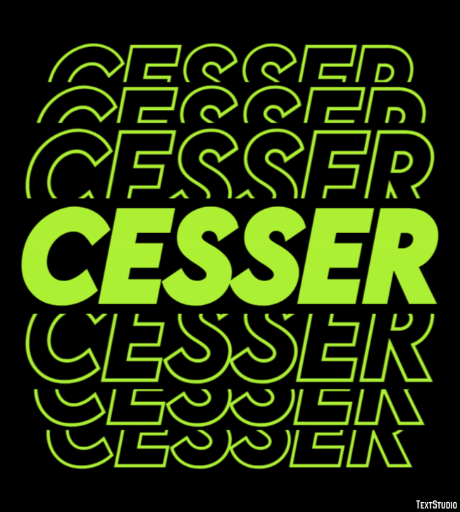 Cesser Text Effect
