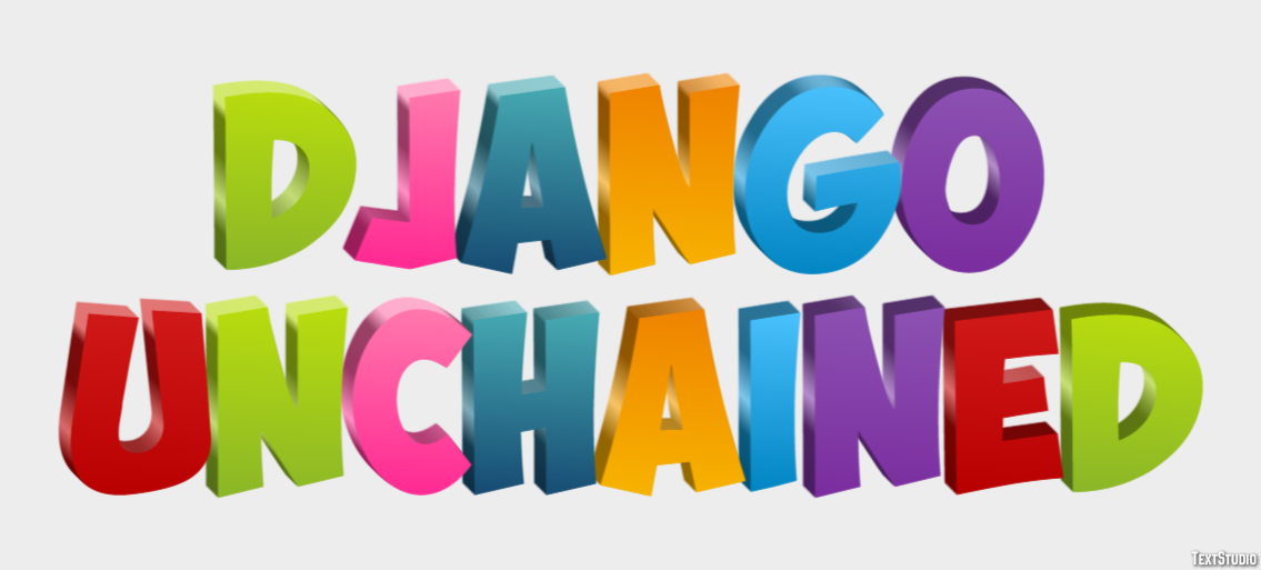 Django Unchained Texteffekt