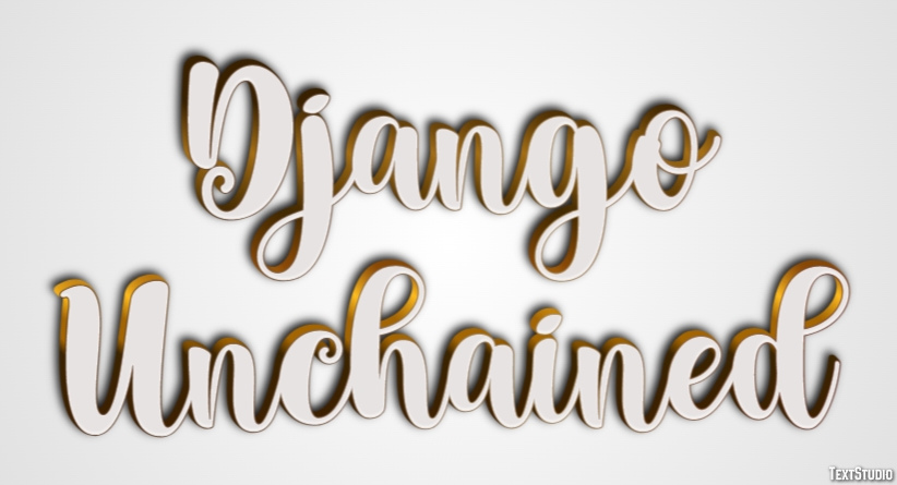 Django Unchained Tekst Effect