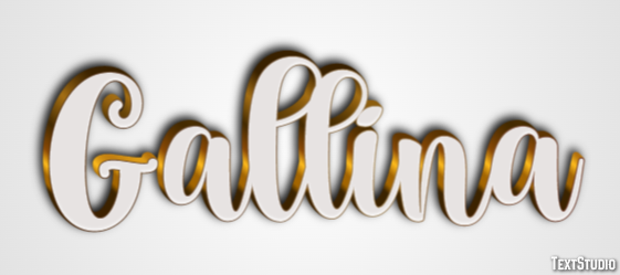 Gallina Efecto de texto
