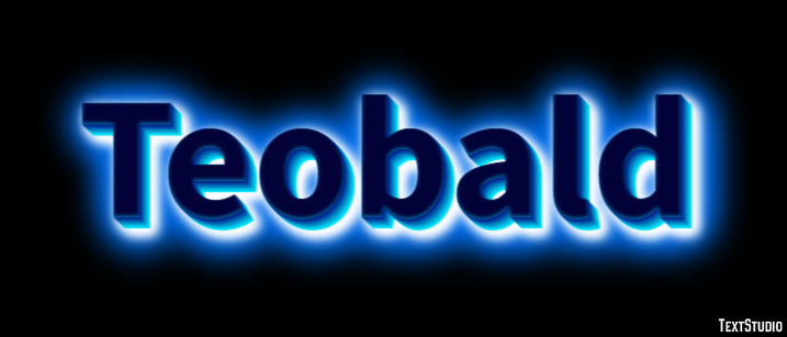 Teobald Efeito de texto