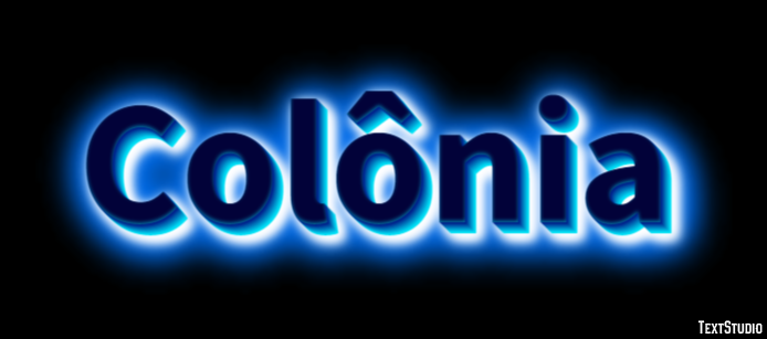 Colônia Efeito do texto