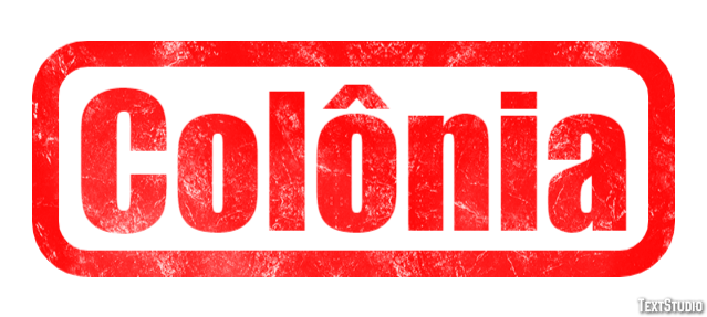 Colônia Efeito de texto