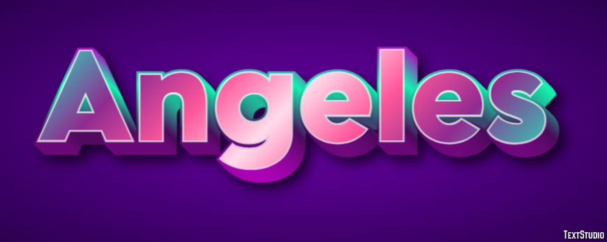 Angeles Эффект текста