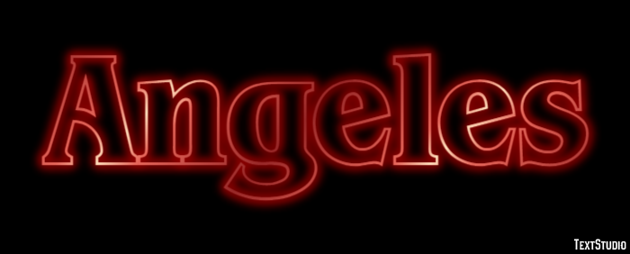 Angeles Efecto de Texto