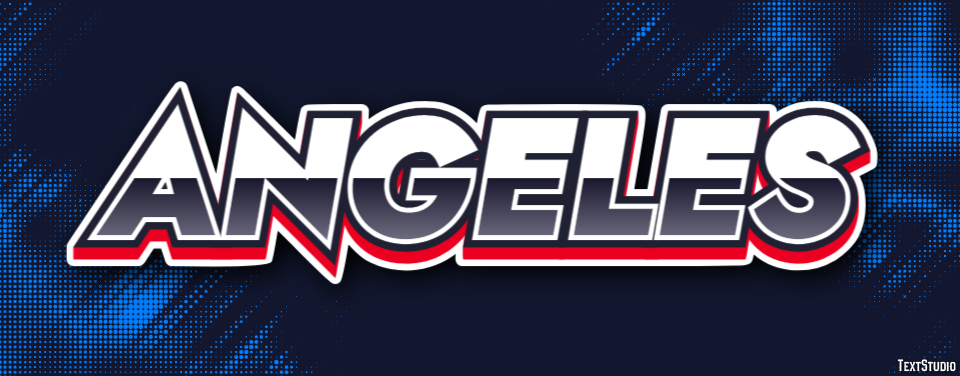 Angeles Эффект текста