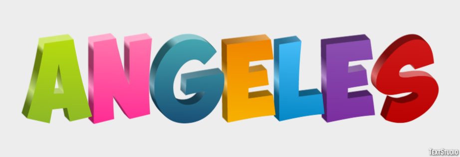 Angeles Эффект текста
