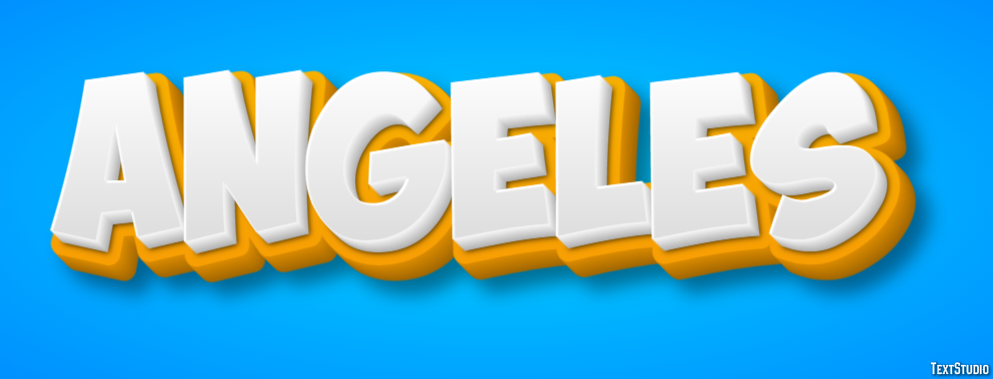 Angeles Эффект текста