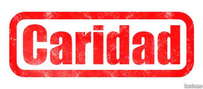 Caridad Efecto de Texto
