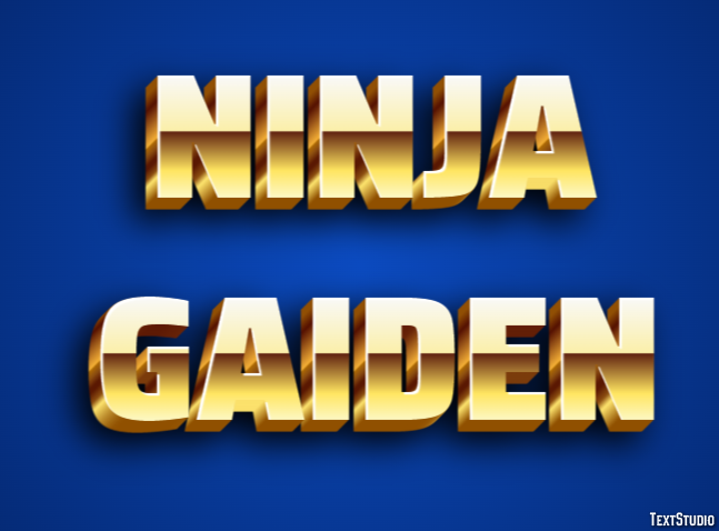 Ninja Gaiden Effetto testo