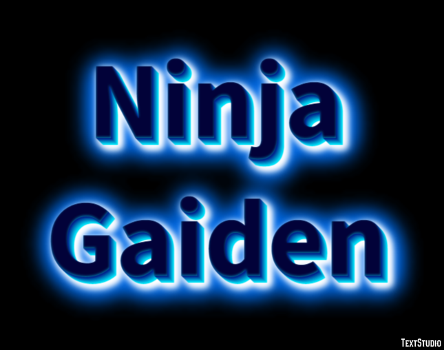 Ninja Gaiden Effetto testo